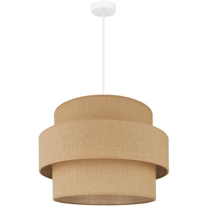 Brilagi - Lampadario a sospensione con filo SPACE YUTE 1xE27/15W/230V diametro 50 cm beige/bianco