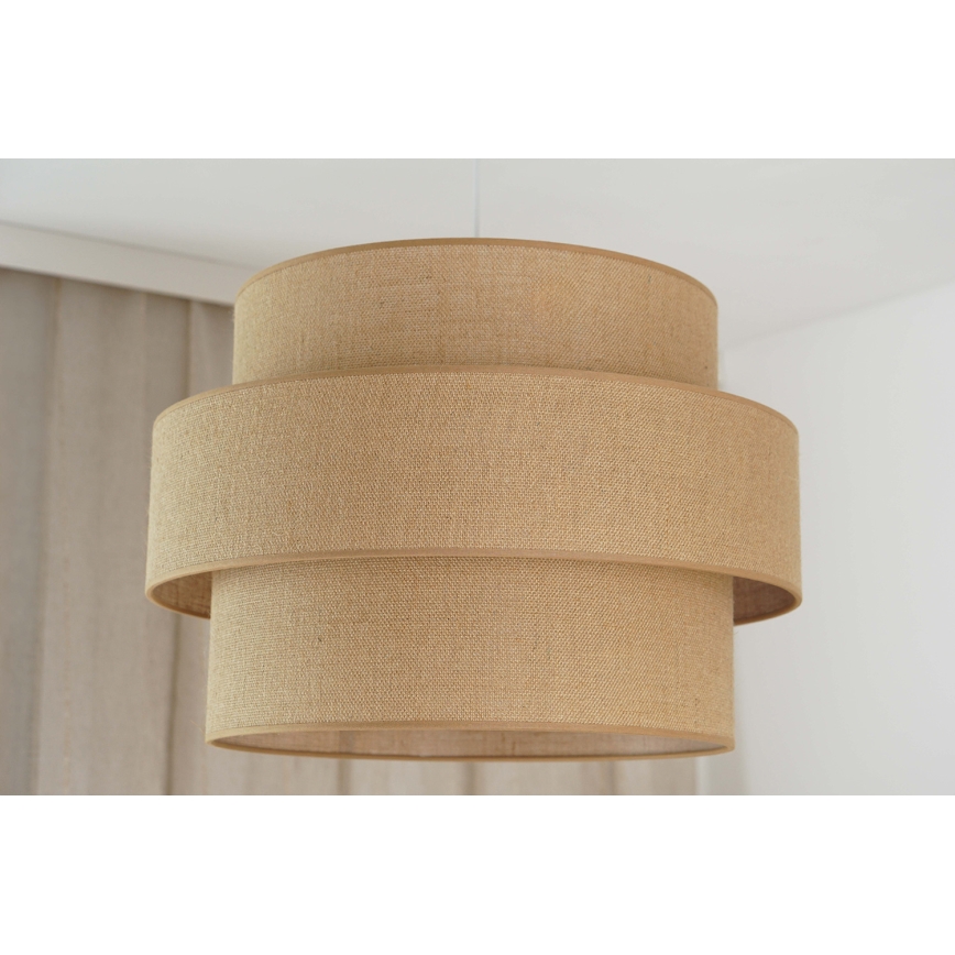 Brilagi - Lampadario a sospensione con filo SPACE YUTE 1xE27/15W/230V diametro 50 cm beige/bianco