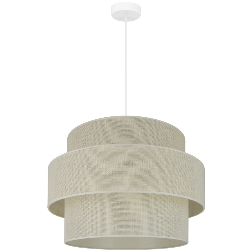 Brilagi - Lampadario a sospensione con filo SPACE YUTE 1xE27/15W/230V diametro 50 cm color crema/bianco