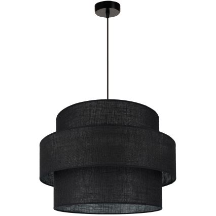 Brilagi - Lampadario a sospensione con filo SPACE YUTE 1xE27/15W/230V diametro 50 cm nero