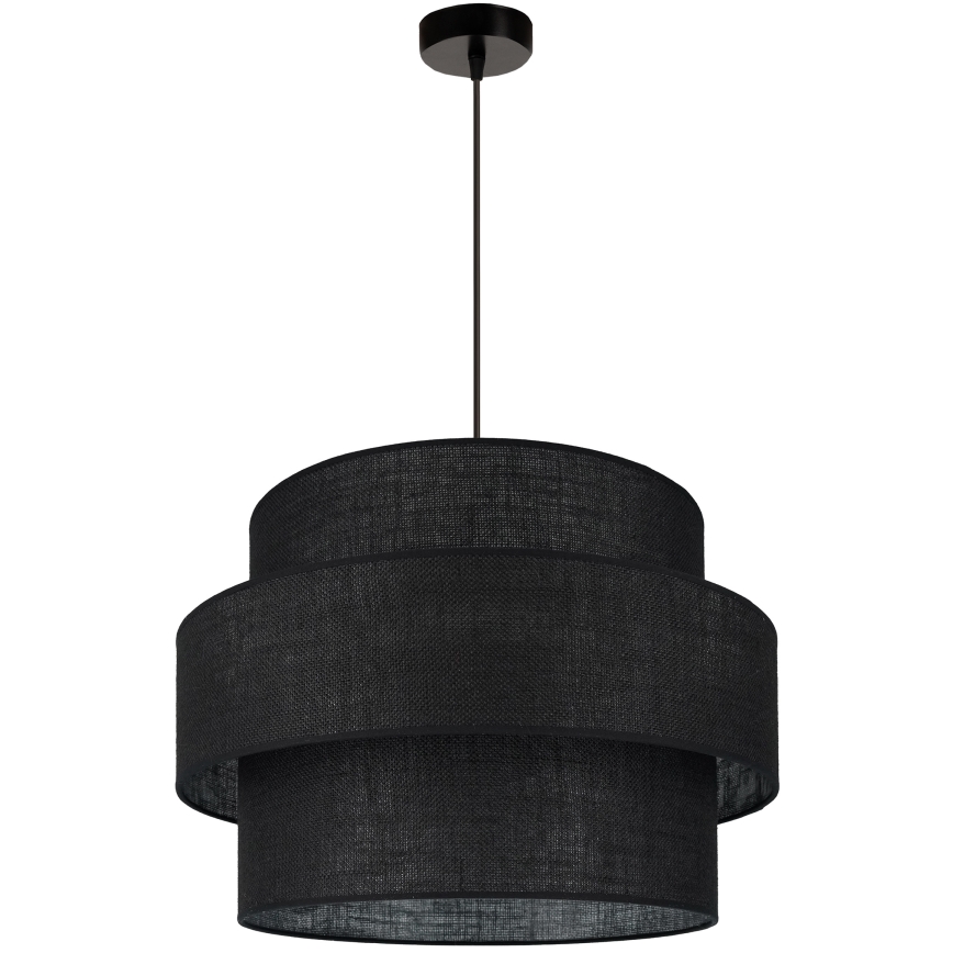 Brilagi - Lampadario a sospensione con filo SPACE YUTE 1xE27/15W/230V diametro 50 cm nero