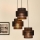Brilagi - Lampadario a sospensione con filo SPACE YUTE 3xE27/15W/230V nero