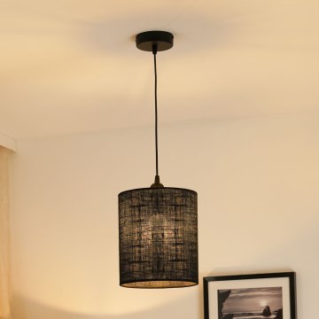 Brilagi - Lampadario a sospensione con filo TUBES 1xE27/15W/230V diametro 20 cm nero
