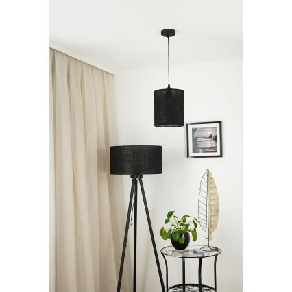 Brilagi - Lampadario a sospensione con filo TUBES 1xE27/15W/230V diametro 20 cm nero