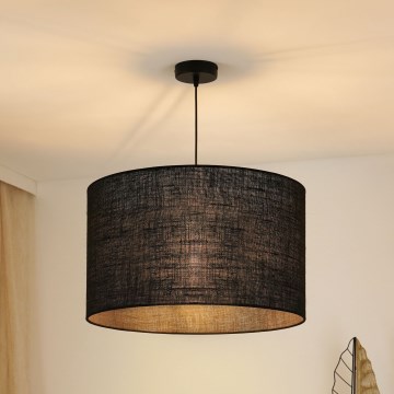 Brilagi - Lampadario a sospensione con filo TUBES ROLLER 1xE27/15W/230V diametro 50 cm nero