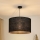 Brilagi - Lampadario a sospensione con filo TUBES ROLLER 1xE27/15W/230V diametro 50 cm nero