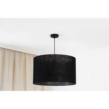 Brilagi - Lampadario a sospensione con filo TUBES ROLLER 1xE27/15W/230V diametro 50 cm nero