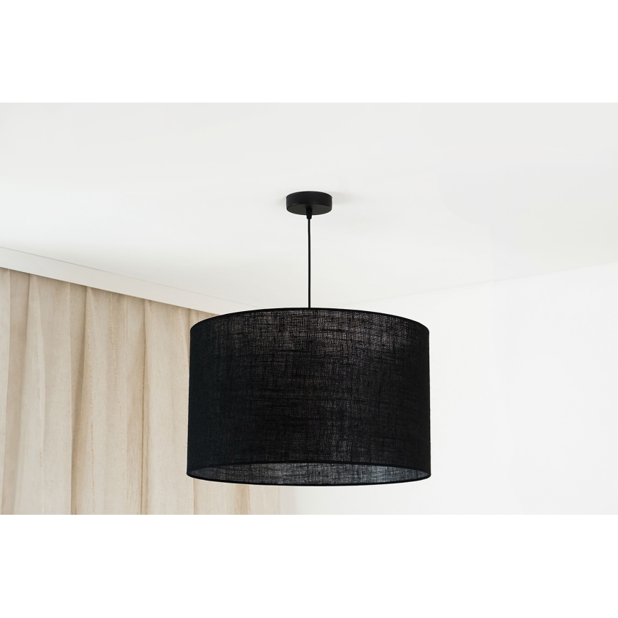 Brilagi - Lampadario a sospensione con filo TUBES ROLLER 1xE27/15W/230V diametro 50 cm nero