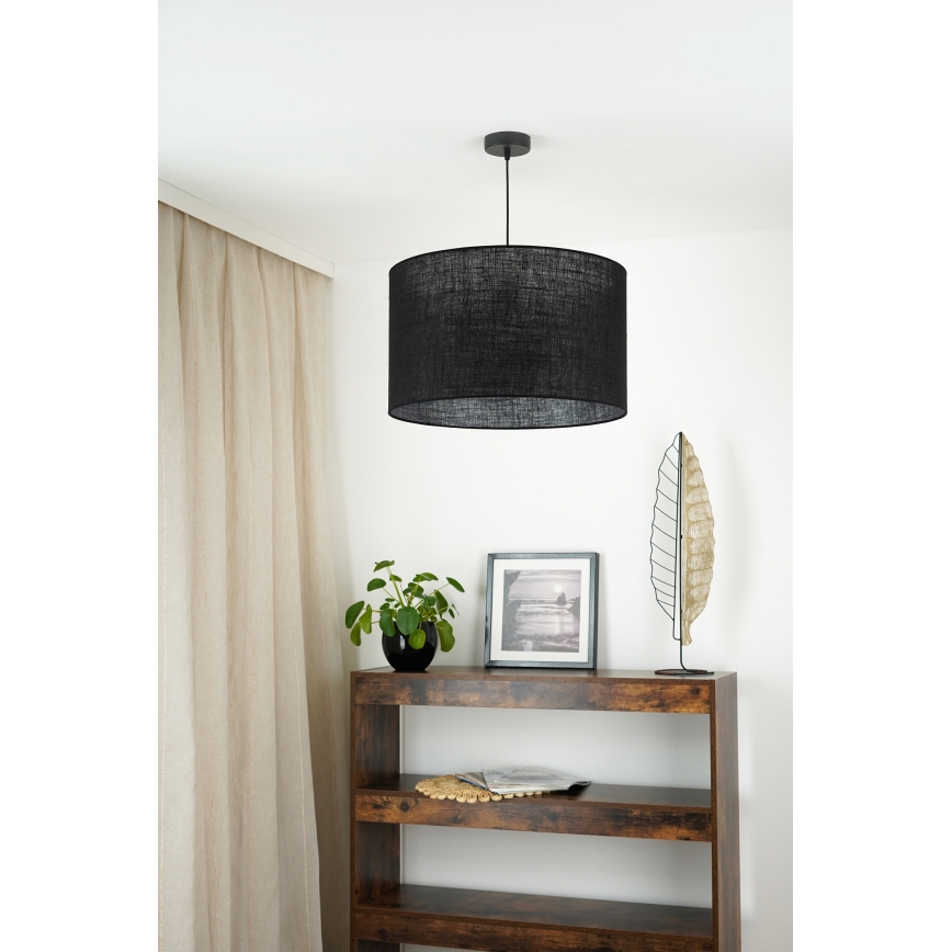 Brilagi - Lampadario a sospensione con filo TUBES ROLLER 1xE27/15W/230V diametro 50 cm nero