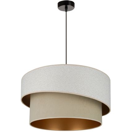 Brilagi - Lampadario a sospensione con filo VEGAS SHINE 1xE27/15W/230V diametro 50 cm color crema/beige