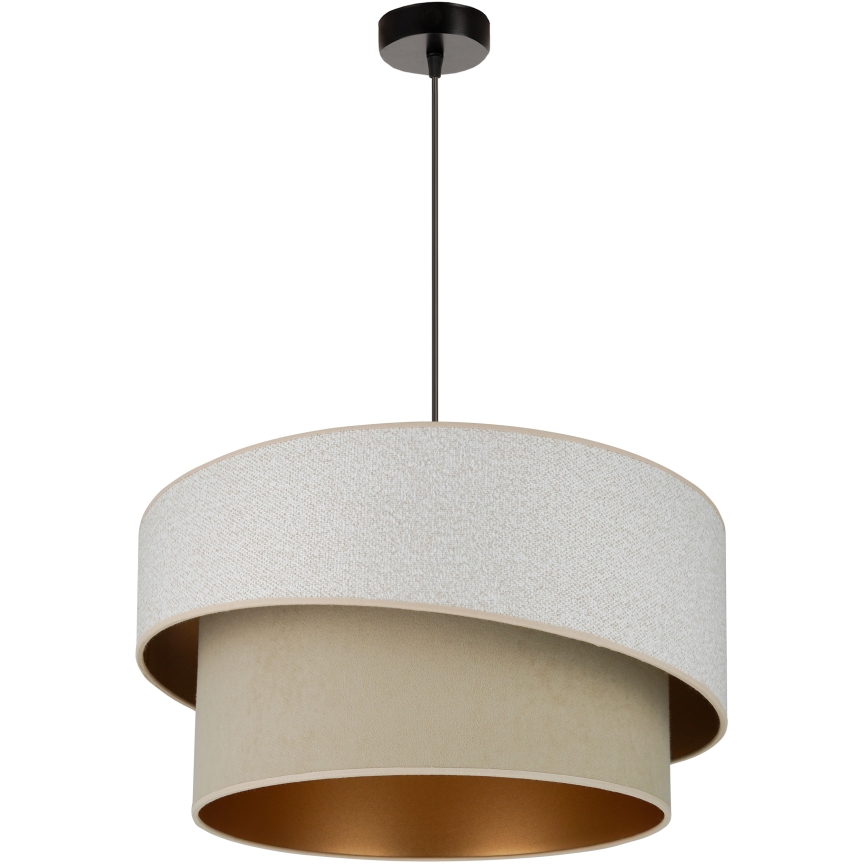 Brilagi - Lampadario a sospensione con filo VEGAS SHINE 1xE27/15W/230V diametro 50 cm color crema/beige