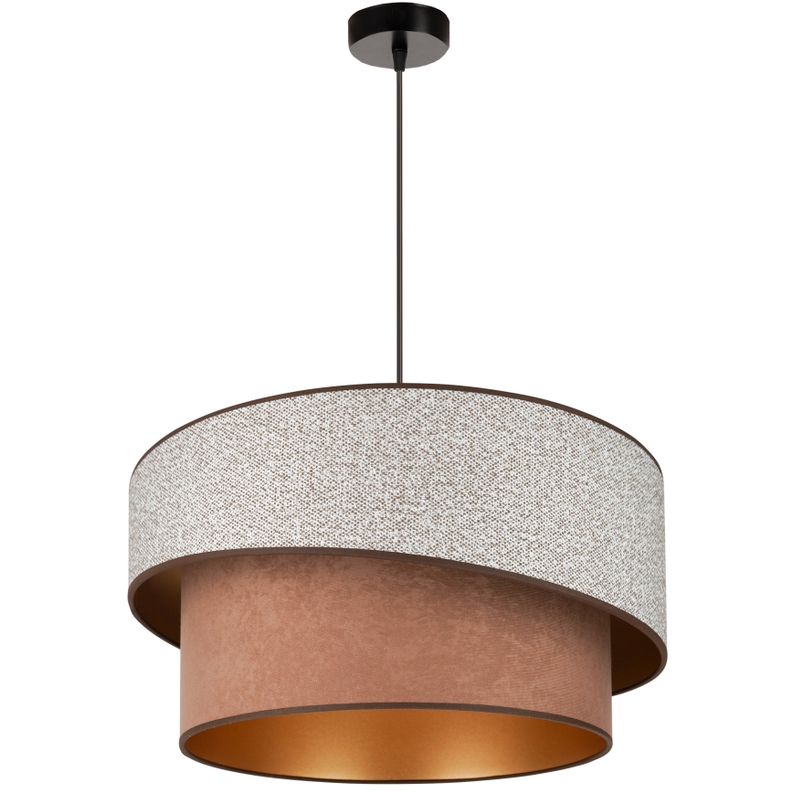 Brilagi - Lampadario a sospensione con filo VEGAS SHINE 1xE27/15W/230V diametro 50 cm grigio/marrone
