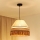 Brilagi - Lampadario a sospensione con filo WINNETOU AVIGNION 1xE27/15W/230V diametro 35 cm marrone/color crema