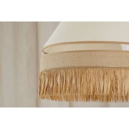 Brilagi - Lampadario a sospensione con filo WINNETOU AVIGNION 1xE27/15W/230V diametro 35 cm marrone/color crema