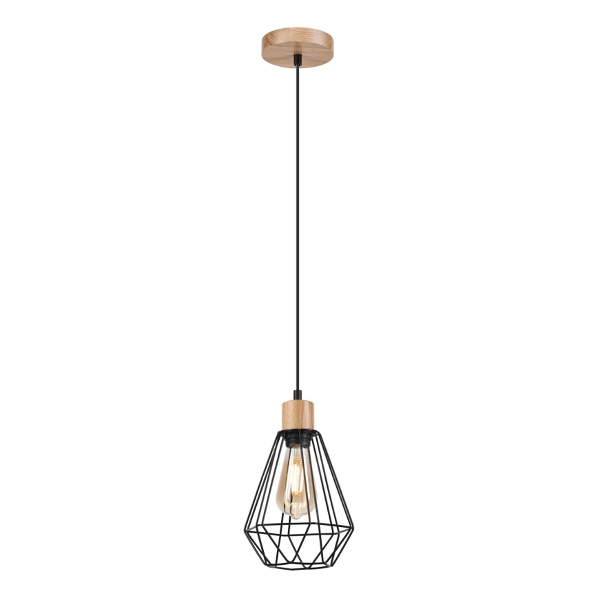 Brilagi - Lampadario a sospensione con filo WOODY BASKET 1xE27/60W/230V quercia