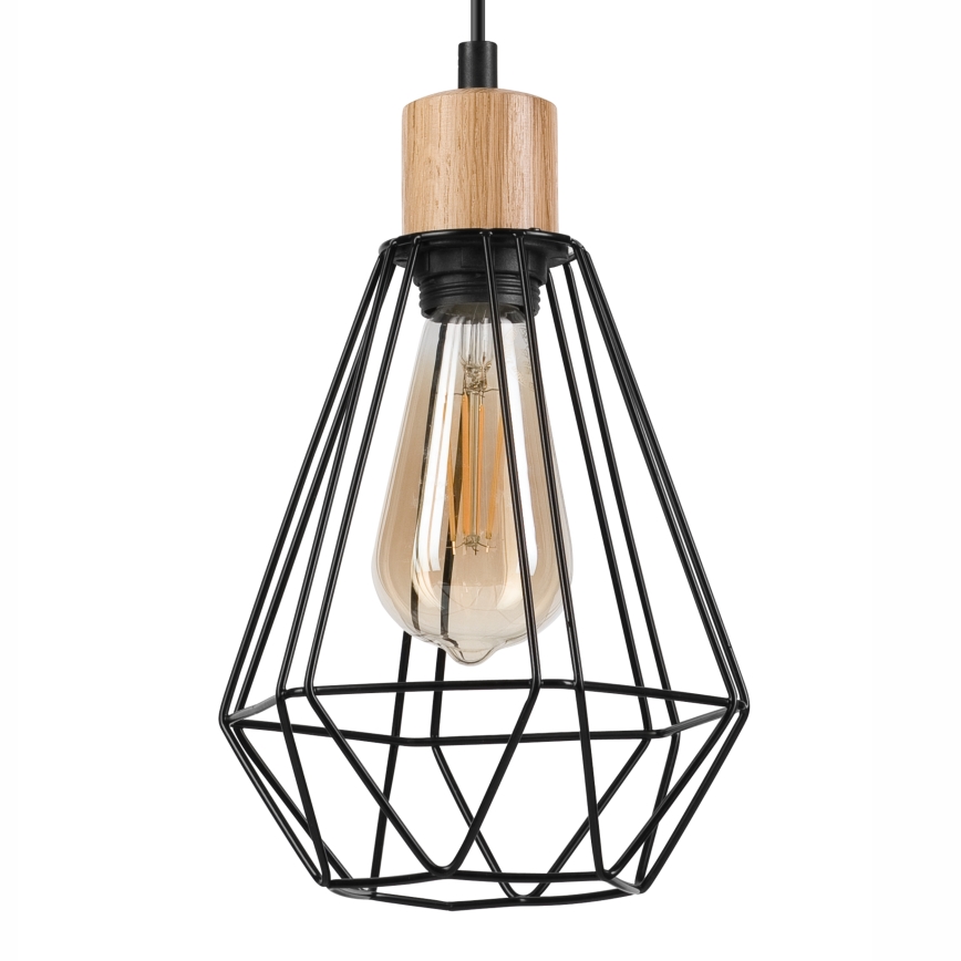Brilagi - Lampadario a sospensione con filo WOODY BASKET 2xE27/60W/230V quercia