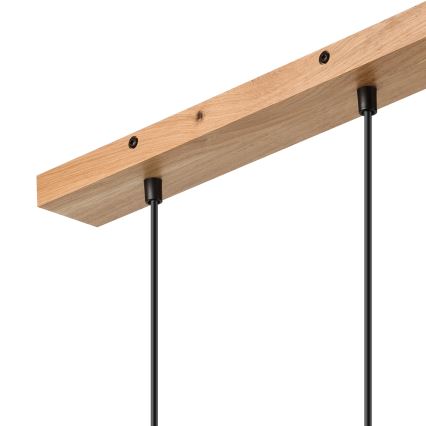 Brilagi - Lampadario a sospensione con filo WOODY BASKET 2xE27/60W/230V quercia