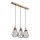 Brilagi - Lampadario a sospensione con filo WOODY BASKET 3xE27/60W/230V quercia