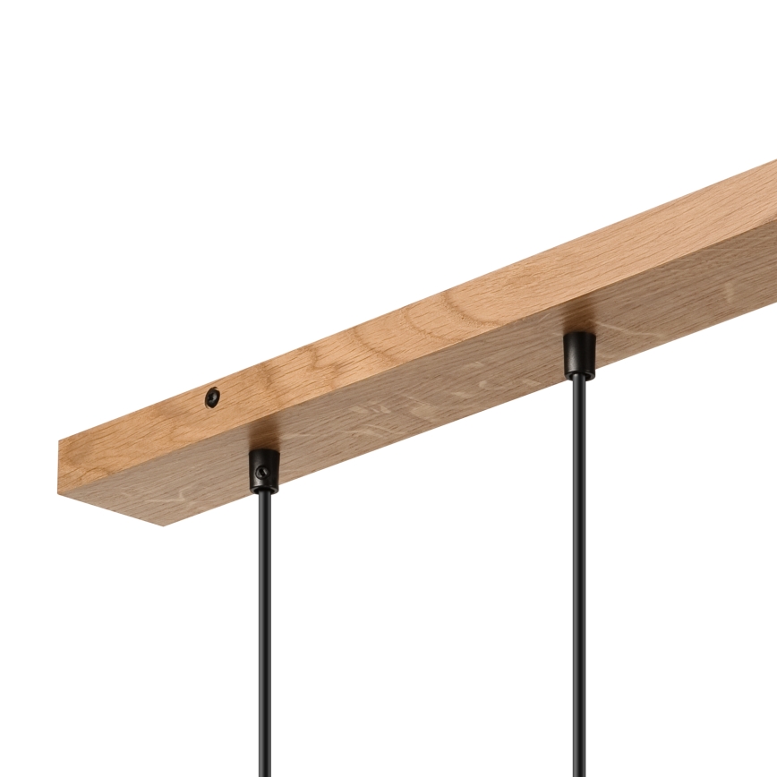 Brilagi - Lampadario a sospensione con filo WOODY BASKET 3xE27/60W/230V quercia