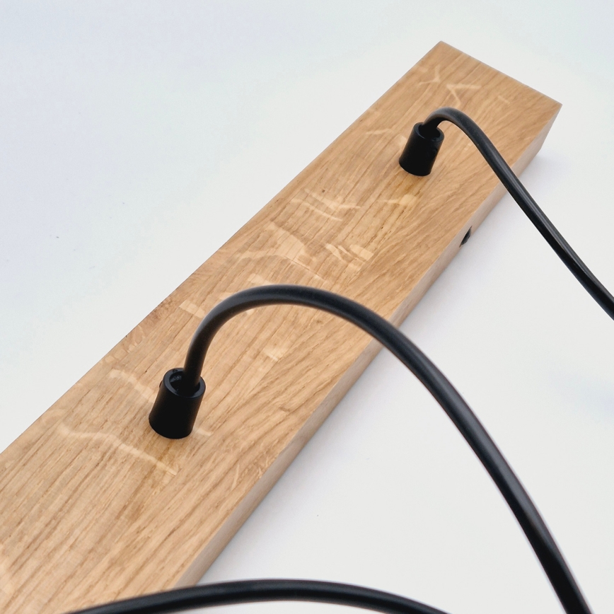 Brilagi - Lampadario a sospensione con filo WOODY BASKET 3xE27/60W/230V quercia
