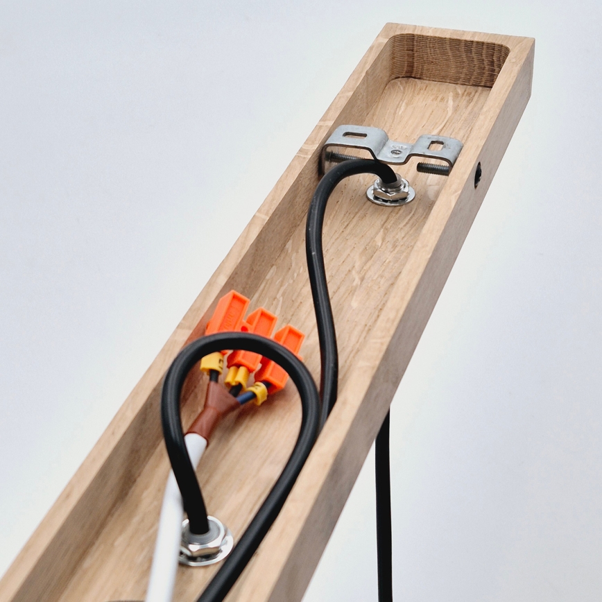 Brilagi - Lampadario a sospensione con filo WOODY BASKET 3xE27/60W/230V quercia