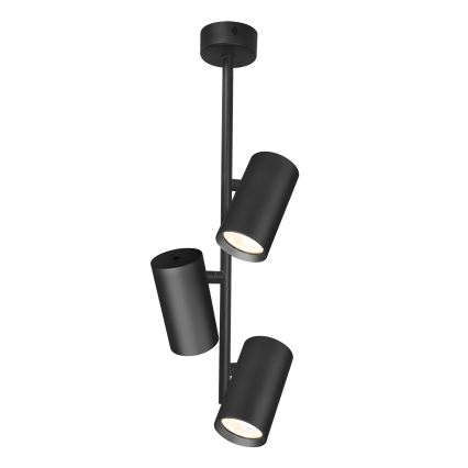 Brilagi - Lampadario a sospensione con supporto rigido SELE VERTICAL 3xGU10/30W/230V nero