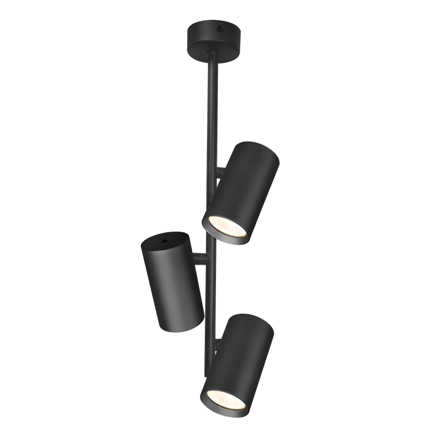 Brilagi - Lampadario a sospensione con supporto rigido SELE VERTICAL 3xGU10/30W/230V nero