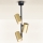 Brilagi - Lampadario a sospensione con supporto rigido SELE VERTICAL 3xGU10/30W/230V nero/oro