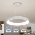 Brilagi - Lampadario a sospensione dimmerabile a LED FALCON II LED/99W/230V 3000-6500K Ø 60 cm bianco + telecomando