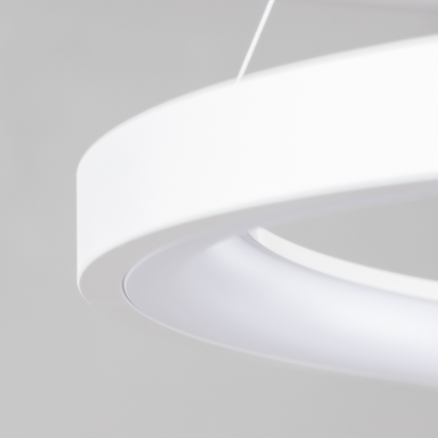 Brilagi - Lampadario LED dimmerabile a sospensione con cavo FALCON SLIM LED/42W/230V 3000-6500K Ø 50 cm bianco + telecomando