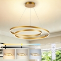 BRILAGI - Lampadario a sospensione dimmerabile con cavo TWISTER LED/75W/230V 3000-6000K Ø 70 cm oro + telecomando
