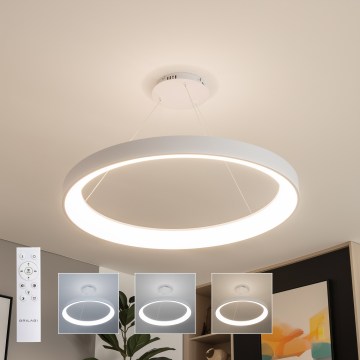 Brilagi - Lampadario a sospensione dimmerabile FALCON II LED 108 W 230 V 3000-6500 K Ø 80 cm bianco + telecomando