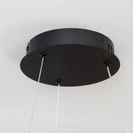 Brilagi - Lampadario LED dimmerabile a sospensione con cavo FALCON II LED/67W/230V 3000-6500K Ø 40 cm nero + telecomando