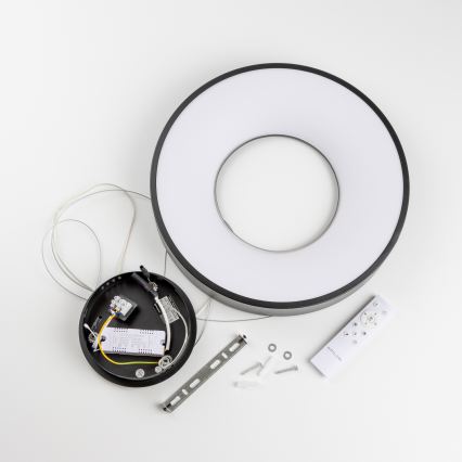 Brilagi - Lampadario LED dimmerabile a sospensione con cavo FALCON II LED/67W/230V 3000-6500K Ø 40 cm nero + telecomando