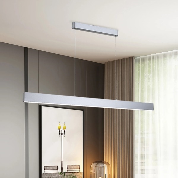 Brilagi - Lampadario a sospensione dimmerabile su cavi SLEEKLINE SMART LED/40W/230V 3000-6000K Wi-Fi Tuya argento + telecomando