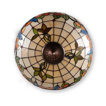 Brilagi - Lampadario a sospensione in stile Tiffany con catena JUNGLE 3xE27/60W/230V Ø 50 cm