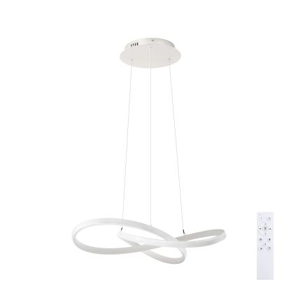 Brilagi - Lampadario dimmerabile su cavo INFINITY LED/55W/230V 3000-6000K 50x50 cm bianco + telecomando