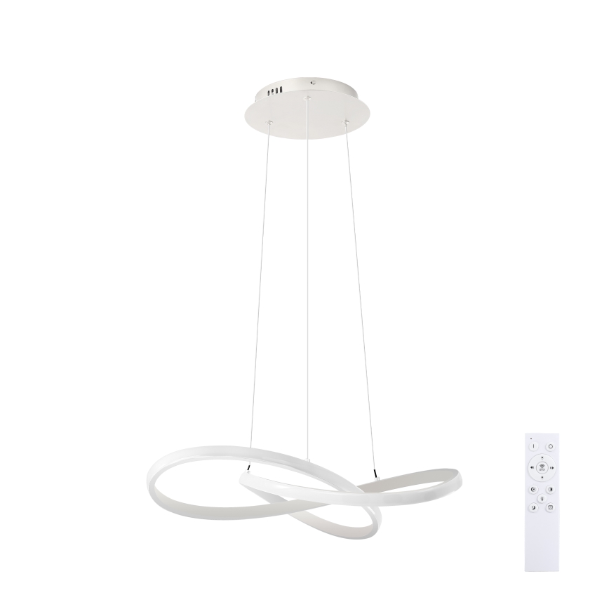 Brilagi - Lampadario dimmerabile su cavo INFINITY LED/55W/230V 3000-6000K 50x50 cm bianco + telecomando