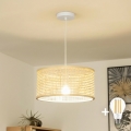 Brilagi - Lampadario a sospensione LED CERIA BOHO 1xE27/40W/230V Ø 40 cm bambù