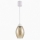 Brilagi - Lampadario a sospensione LED con cavo RETRO GLASS 1xE27/60W/230V Ø 17 cm bianco/beige fumé
