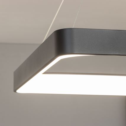 Brilagi - Lampadario LED dimmerabile a sospensione con cavo FALCON II LED/125W/230V 3000-6500K 60x60 cm nero + telecomando