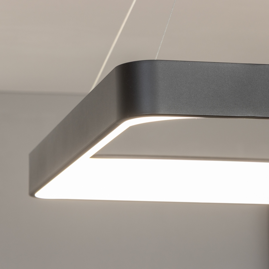 Brilagi - Lampadario LED dimmerabile a sospensione con cavo FALCON II LED/125W/230V 3000-6500K 60x60 cm nero + telecomando