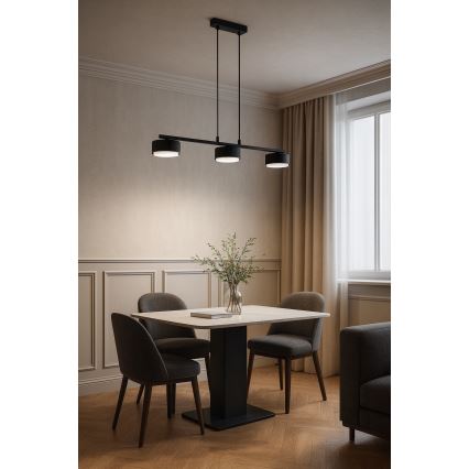 Brilagi - Lampadario LED RGB+CCT dimmerabile su cavo MONO 3xGX53/14W/230V 2700-6500K Wi-Fi Tuya nero