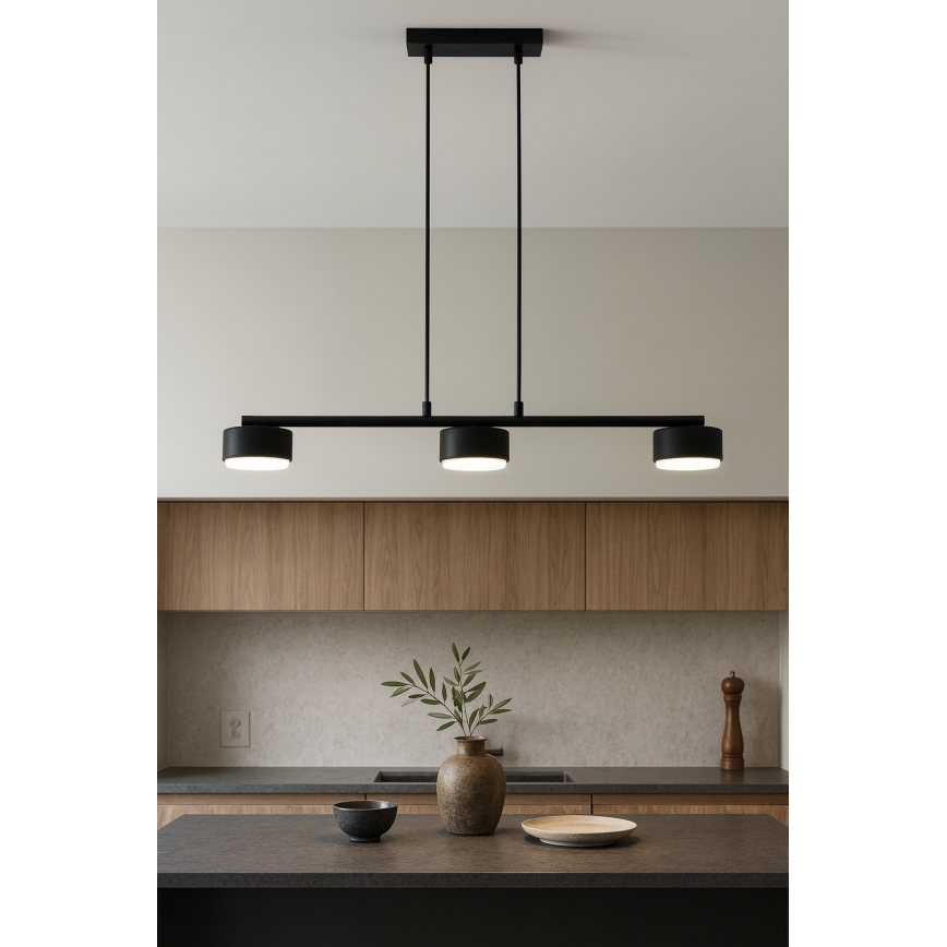 Brilagi - Lampadario LED RGB+CCT dimmerabile su cavo MONO 3xGX53/14W/230V 2700-6500K Wi-Fi Tuya nero