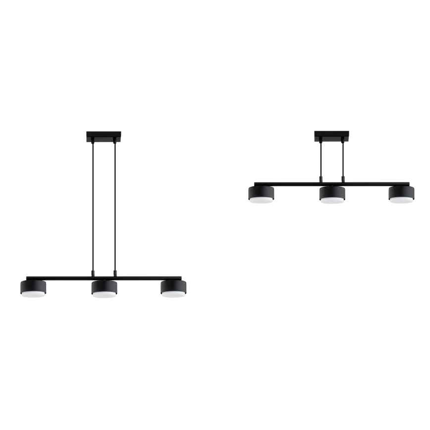 Brilagi - Lampadario LED RGB+CCT dimmerabile su cavo MONO 3xGX53/14W/230V 2700-6500K Wi-Fi Tuya nero