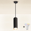 Brilagi - Lampadario a sospensione LED RGBW dimmerabile SELE 1xGU10/6W/230V 3000K nero/oro + telecomando