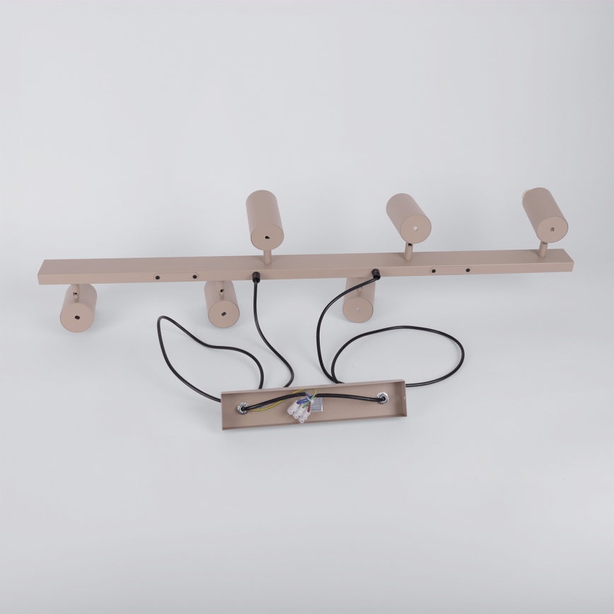 Brilagi - Lampadario LED RGBW dimmerabile su cavo SELE 6xGU10/6,5W/230V 2700-6500K beige + telecomando