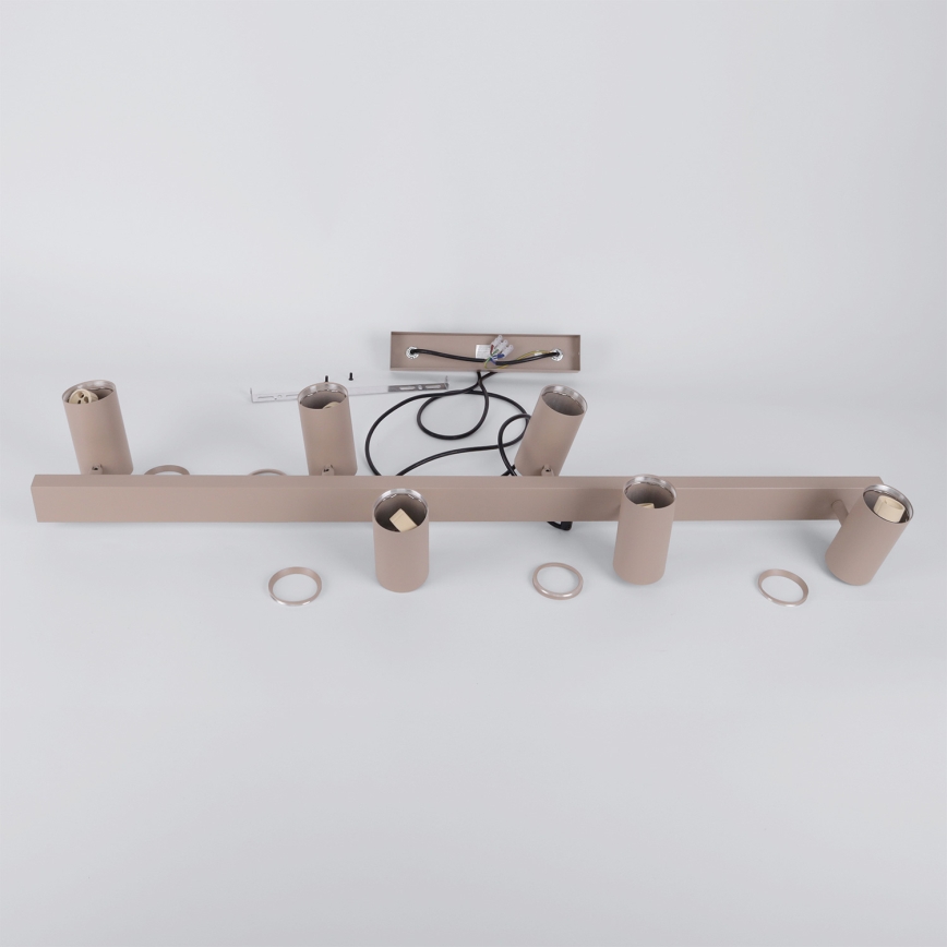 Brilagi - Lampadario LED RGBW dimmerabile su cavo SELE 6xGU10/6,5W/230V 2700-6500K beige + telecomando