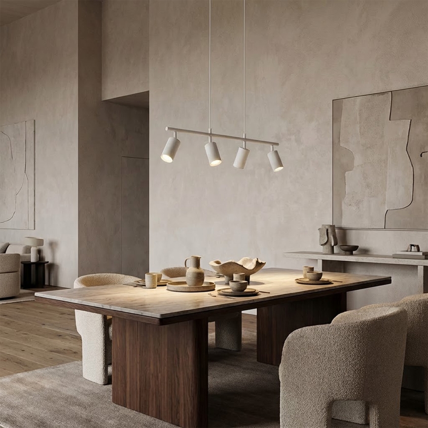 Brilagi - Lampadario a sospensione SELE 4xGU10/30W/230V bianco