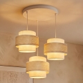 BRILAGI - Lampadario a sospensione SPACE 3xE27/60W/230V Ø 40 cm beige/crema